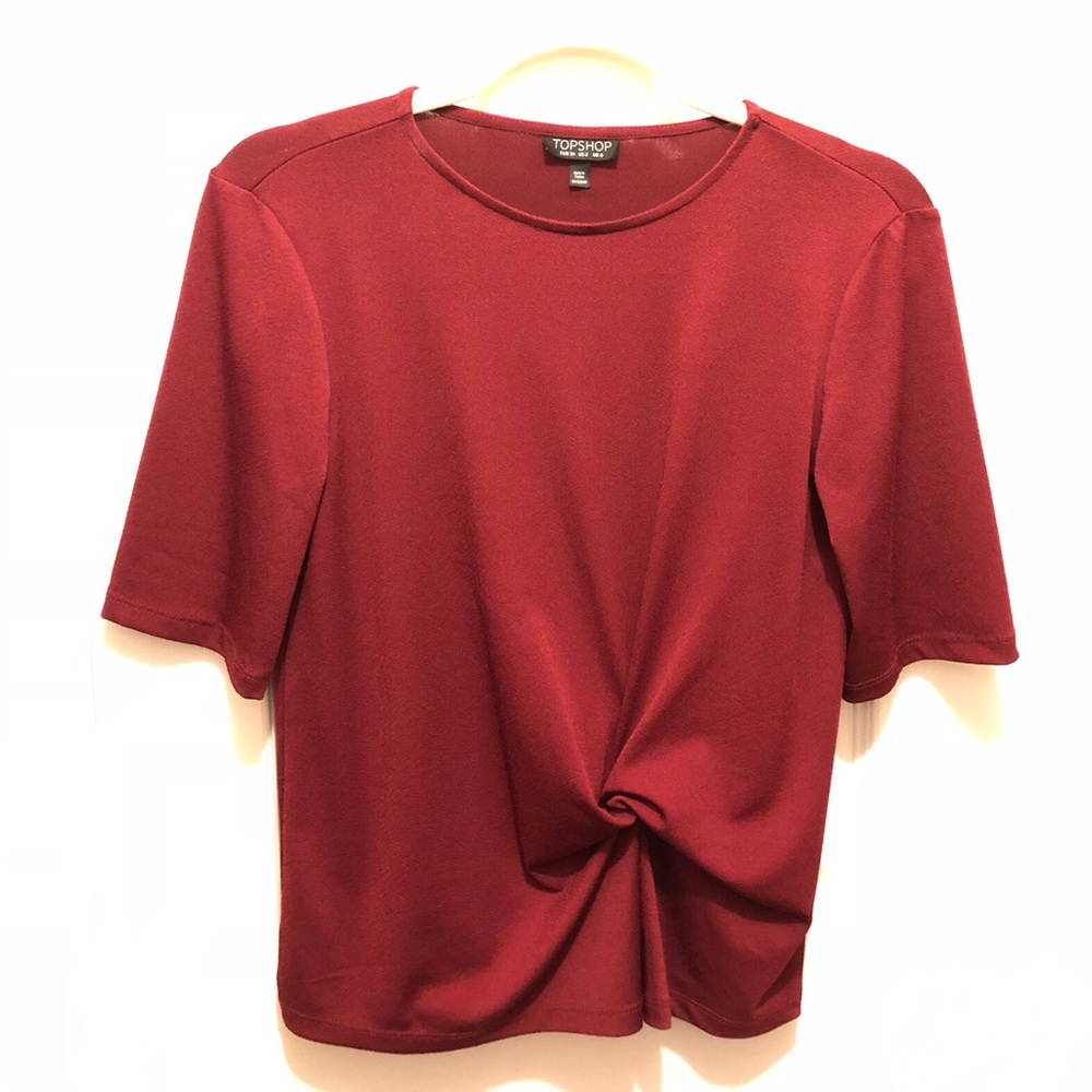 Topshop Women’s Shirt Size 2 Front knotted